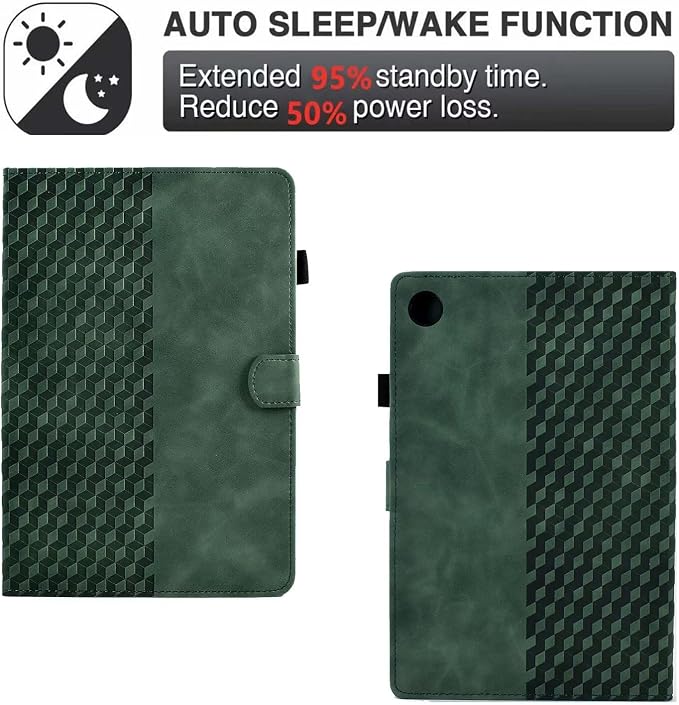 Fancity Case Fits Samsung Galaxy Tab A9/A11 Plus 11” 2025/2023 X210/X216 | Premium PU Leather Cover with Multi-Angles Pencil Holder Smart Wake Sleep for Galaxy Tab A9 A11 Plus X218 Beach