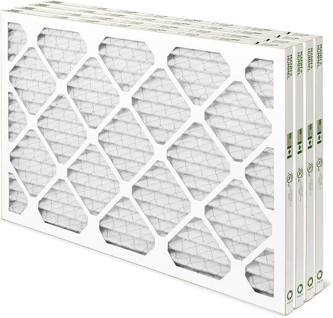 Mann+Hummel 12x24x1 MERV 8 Pleated HVAC AC Furnace Air Filters. 4 Pack.
