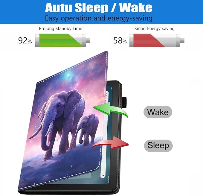 Case for Amazon Kindle Fire 7 Tablet (7 Display 12th Generation 2022 Release) Slim PU Leather Stand Folio Cover with Card Slot &amp Auto Wake Sleep Abstract Paint Butterfly