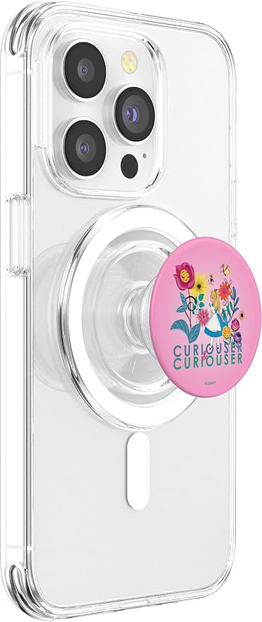 Disney Alice in Wonderland Curiouser &amp Curiouser Pink PopSockets Adhesive PopGrip