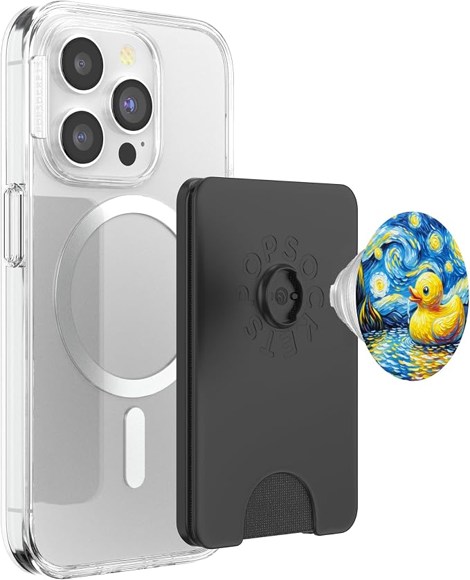 Rubber Duck Starry Night Painting Ducky Vincent Van Gogh Art PopSockets PopWallet for MagSafe