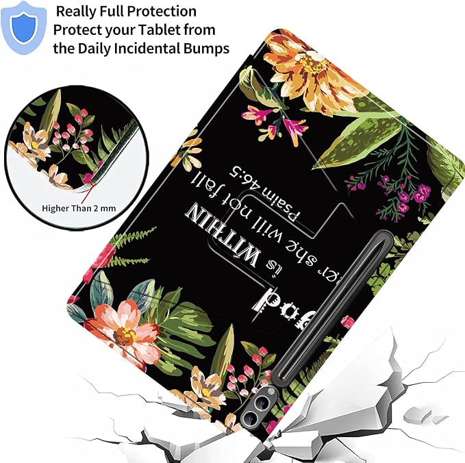Case for Samsung Galaxy Tab A9 8.7-Inch 2023360 Degree Rotating Multi-Angle Viewing Protective Cover with Auto Sleep/Wake-Blue Butterfly