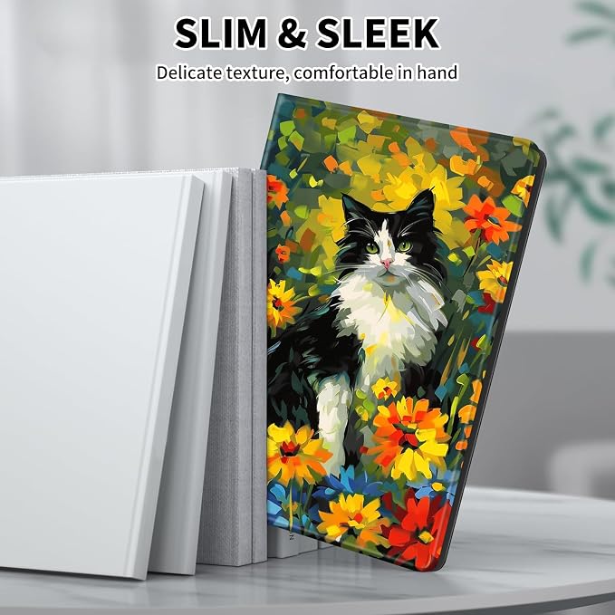 Case for Microsoft Surface Pro 11/10 / 9 13 InchPU Leather Cute Slim Folio Adjustable Stand Cover Case for Surface Pro 11th Edition AIAutumn Red Forest