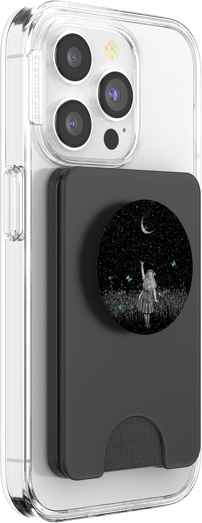 Wonderland Smiling Starry Night - Alice In Wonderland PopSockets Adhesive PopGrip