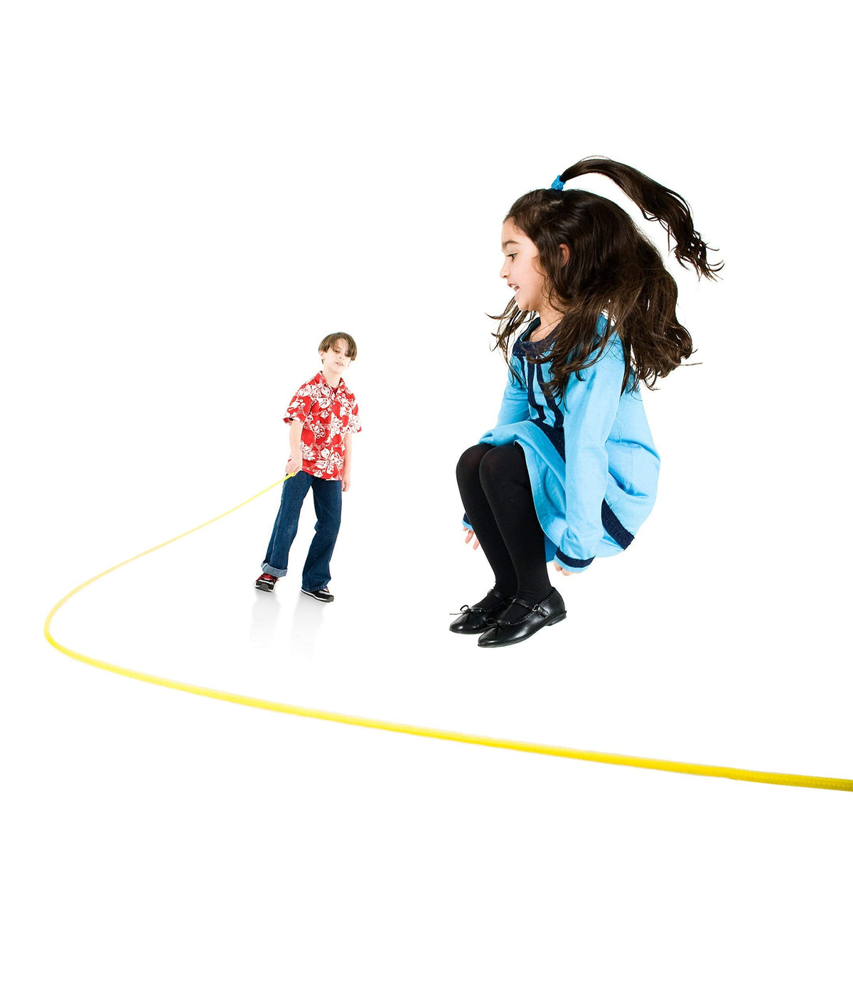 Just Jump It 16' Foot Single Jump Rope - Active Outdoor Youth Fitness - Double Dutch Length - Raspberry Confetti