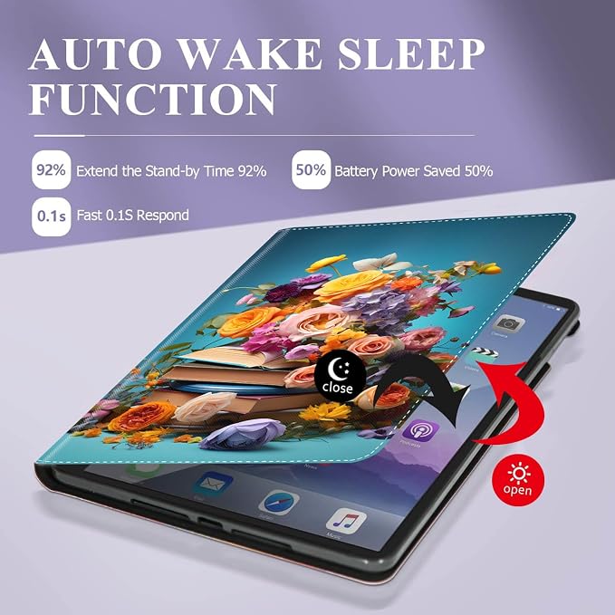 Case for iPad (A16) 11th Generation 11 Inch 2025 / iPad 10th Generation 10.9 Inch 2022 Ultra-Thin Multi-Angle Protective Cover with Auto Sleep/Wake A Dark Horse