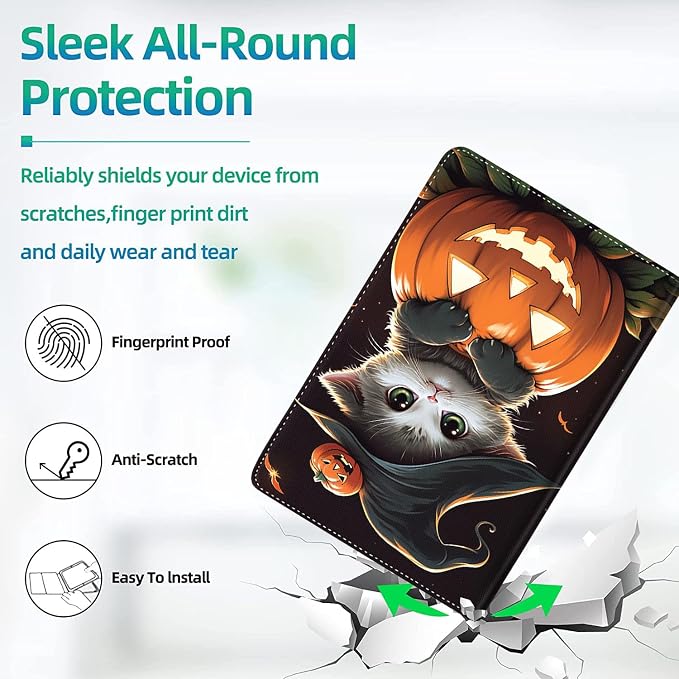 Case for iPad (A16) 11th Generation 11 Inch (2025) for iPad 10th Generation 10.9 Inch (2022) Slim Folding Stand Cover with Auto Wake/Sleep Watercolor Sea Turtle