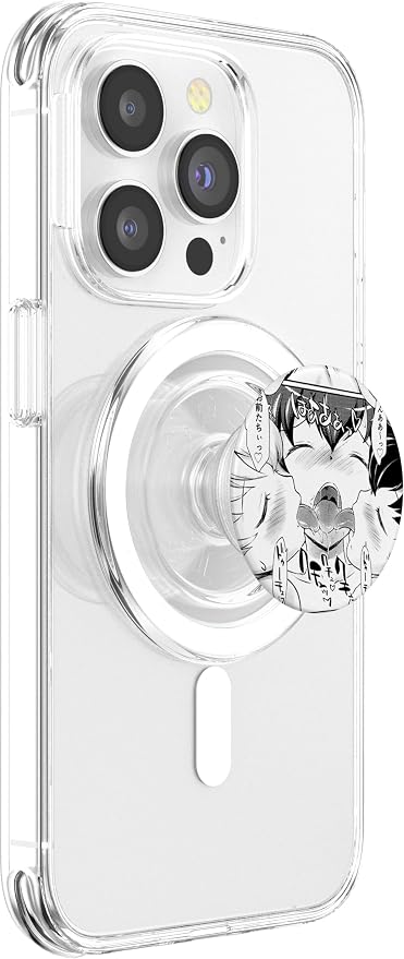 Ecchi Hentai Otaku Girls Waifu Ahegao Pleasure Face PopSockets Adhesive PopGrip