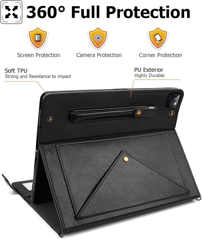 Dteck for iPad Pro 13-Inch (M4/M5) Clear TPU Case 2024/2025 Release Durable Soft Silicone Back Cover Slim Fit Lightweight Anti Scratch Ultra Thin Protective Tablet Basic Case Shell (Transparent)