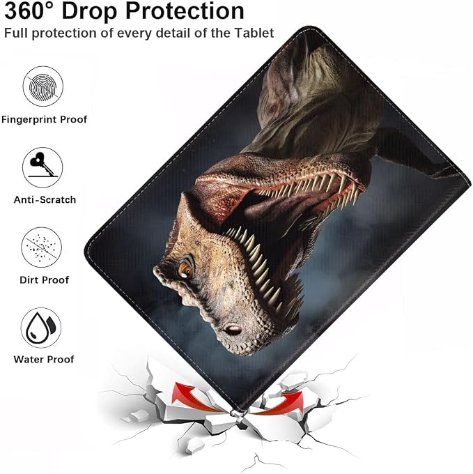 Case for Samsung Galaxy Tab S10 Lite/ S10 FE/ S9 FE 5G 10.9 Inch/ S9 11 Inch - Slim PU Leather Folding Stand Folio Cover with Auto Sleep/Wake - African American Girl