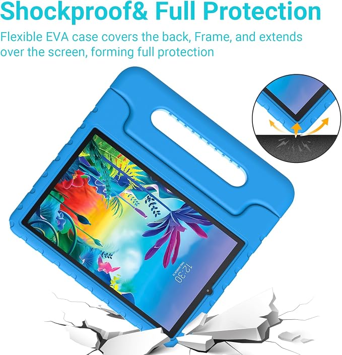 Kids Case for Lg G Pad 5 2019 Shockproof Stand Blue | Shockproof Lightweight EVADesign for LG G Pad 5 10.1 Tablet 11Inch 2019 Released (LM-T600 )Kid-Proof Protection Cover