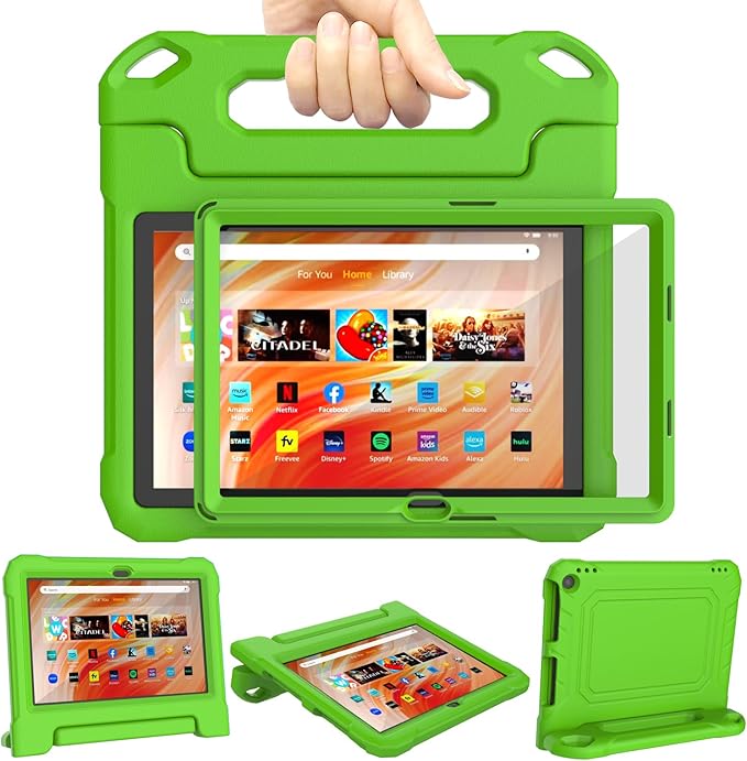 DJ&ampRPPQ Kids CaseEVA Strong Anti Drop is Suitable for 10 inch Tablet. Not Compatible with Ipad 10in Tablet Black