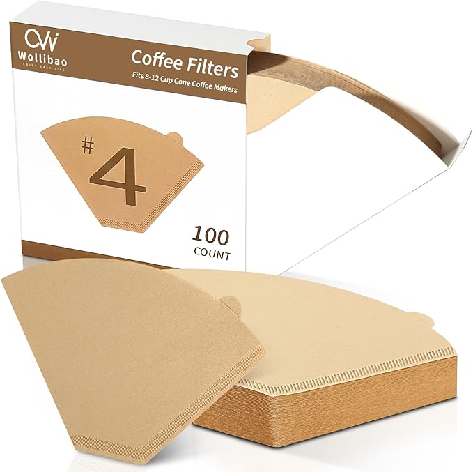 Coffee Filters 4 Cone Paper for Ninja Coffee Maker, 100pcs