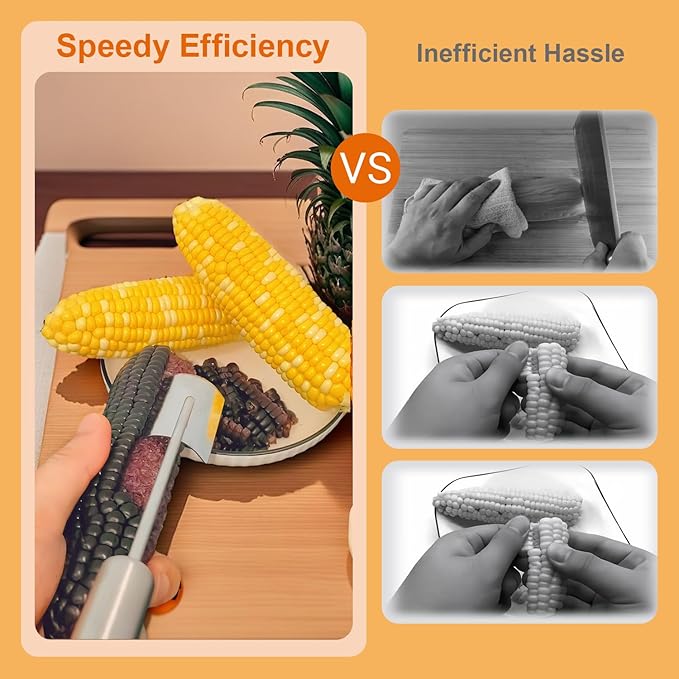 HKFALDRR Corn Peeler for Corn on the Cob, stainless steel corn stripping tool, Efficient Design Perfect for Dining Enthusiasts, 2-Pack