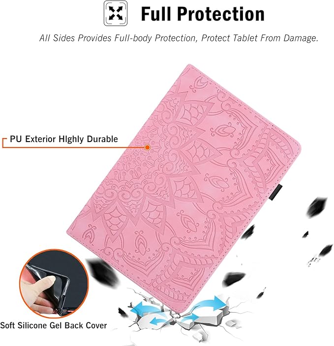 Galaxy Tab S4 10.5 2018 Case RASUNE PU Leather Card Slot Multi-Angle Stand Cover with Auto Sleep/Wake Protective Folio Case for Samsung Galaxy Tab S4 10.5 2018 Model SM-T830/T835/T837 -Black
