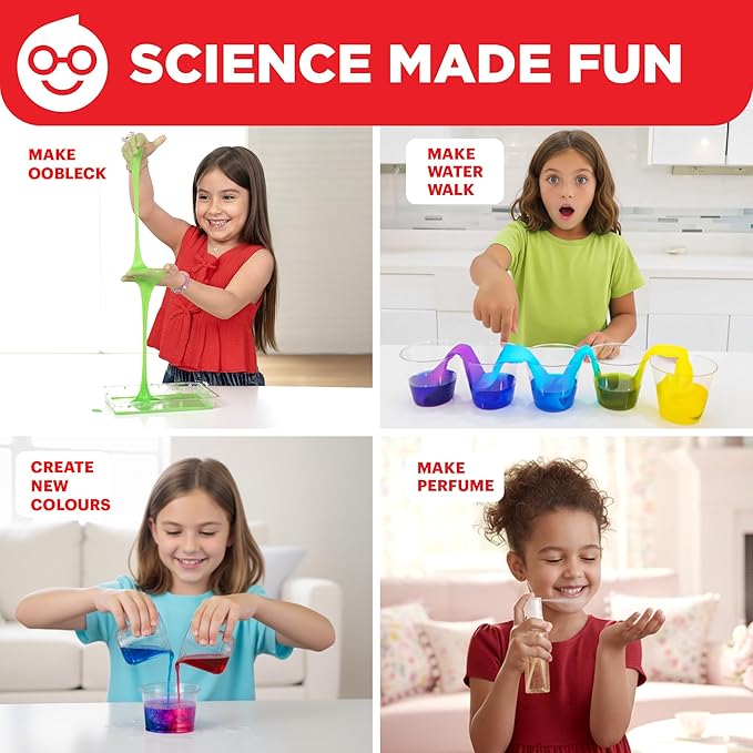 Doctor Jupiter Girls’ First Science Kit for Kids Ages 4-5-6-7-8 | Easter, Birthday Gift Ideas for 4+ Year Old Girls | STEM Toy Kit with 50+ Experiments | Learning & Educational Projects