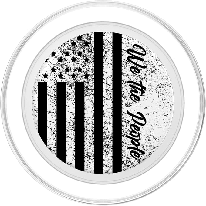 American Flag We The People Vintage US Constitution Patriot PopSockets Adhesive PopGrip