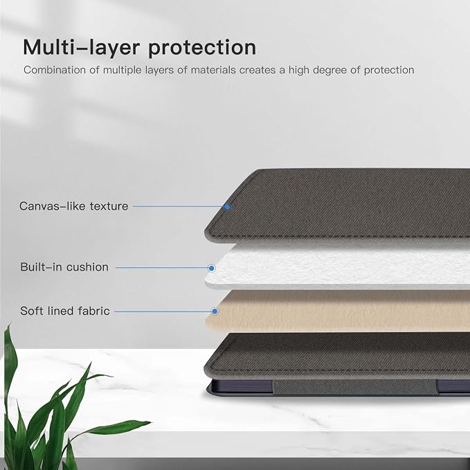 Tablet Case Cover for TCL TAB 10L Gen 4 Tablet 10.1-inchMulti-Viewing AnglesSlim Light Shell Stand Cover for TCL TAB 10L Gen 4 with Hand Strap&amp Pencil HolderBlack