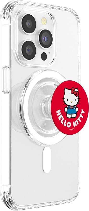 SANRIO Hello Kitty Character PopSocket Adhesive PopGrip for iPhone 11 Black