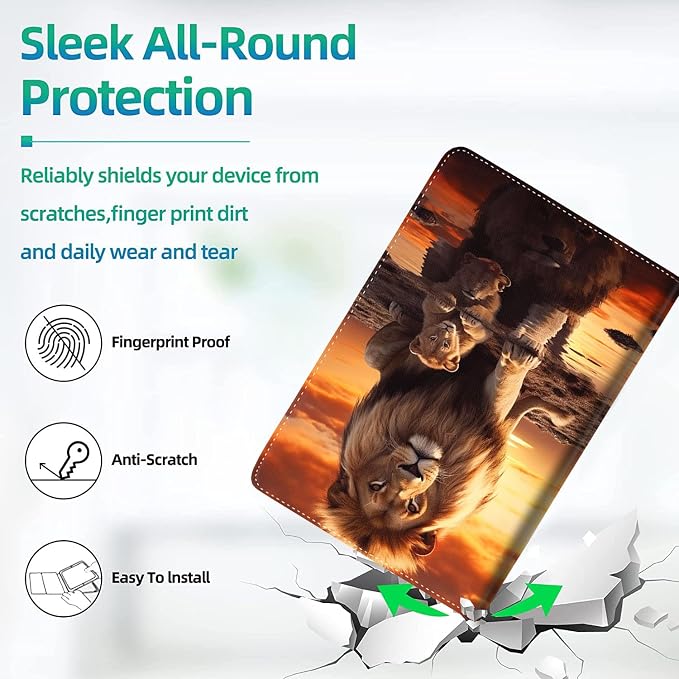 Case for iPad (A16) 11th Generation 11 Inch (2025) for iPad 10th Generation 10.9 Inch (2022) Slim Folding Stand Cover with Auto Wake/Sleep Watercolor Sea Turtle