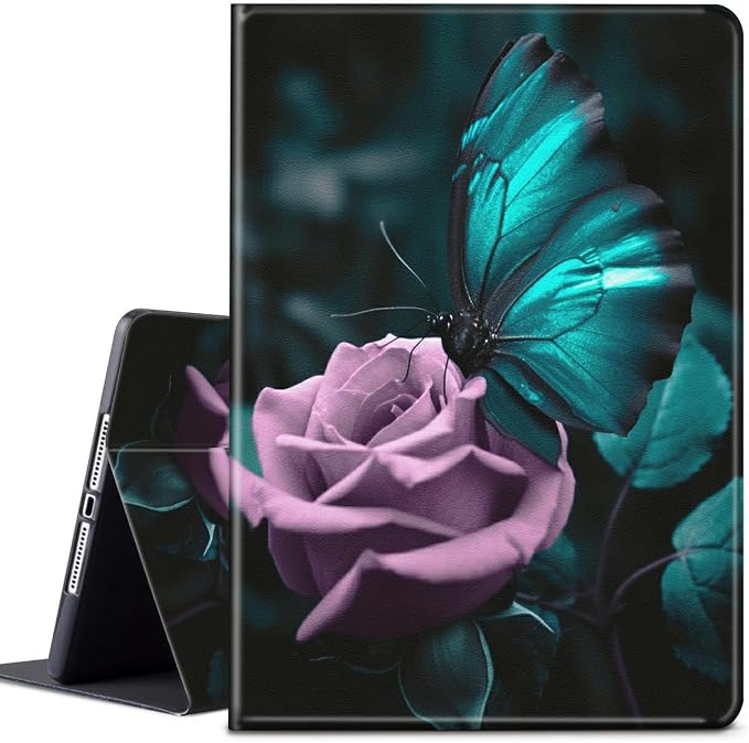 Case for Samsung Galaxy Tab A9 Plus 2023/A11 Plus 2025 11 inch Lightweight Protective PU Leather Smart Stand Cover with Auto Wake Sleep Tablet Case Cover - American Flag &amp Fish