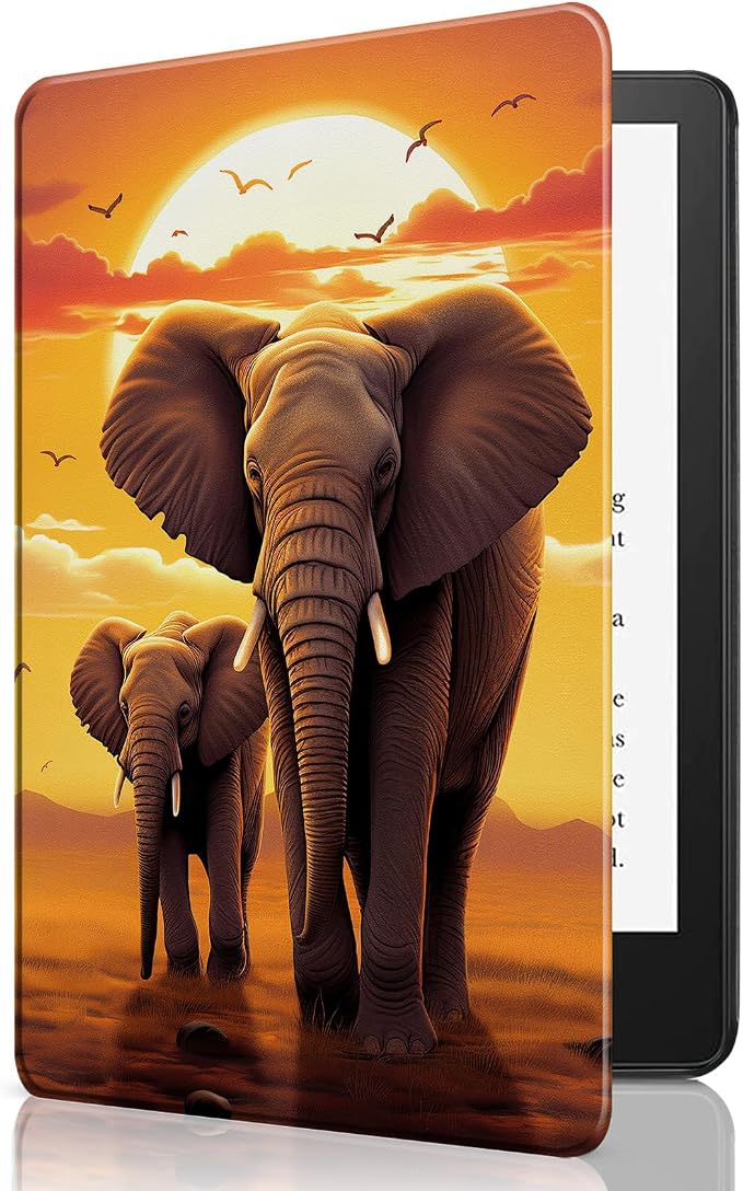 for 6 Kindle 2024 and 2022 (11th Generation) Case Slim Lightweight Smart Cover Case with Auto-Wake/Sleep for Kindle 2024Beach Starfish
