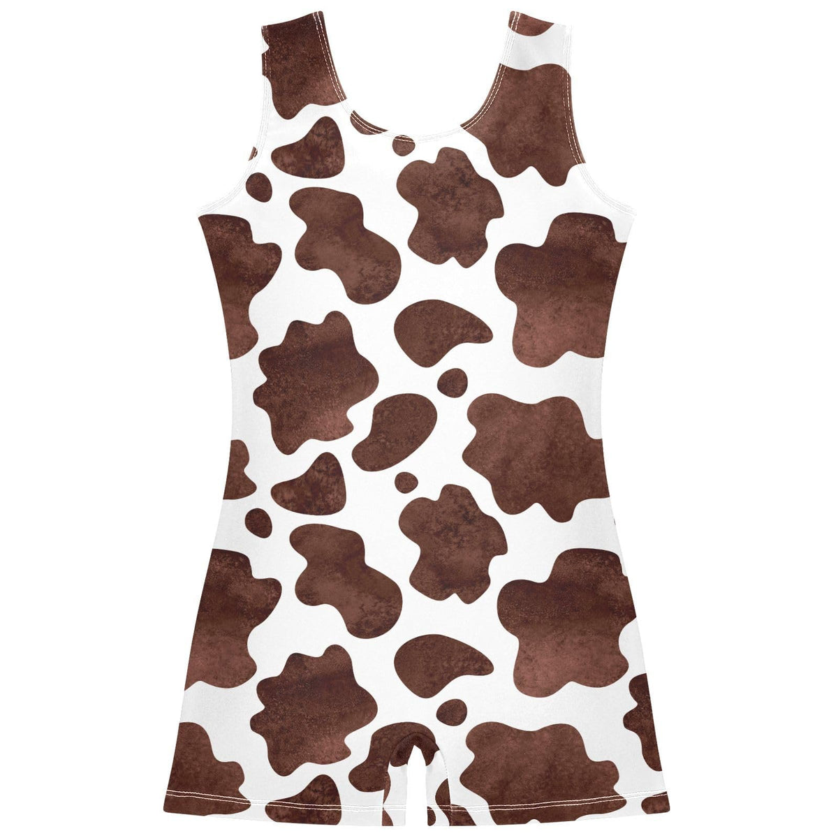 Sletend Dance Ballet Leotards for Girls Toddler Brown Cow Print Gymnastics Leotards One Piece,2-3 Years