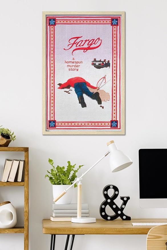 Fargo (1996) - One Sheet Wall Poster, 34L" x 22.4W", Blonde Framed Version