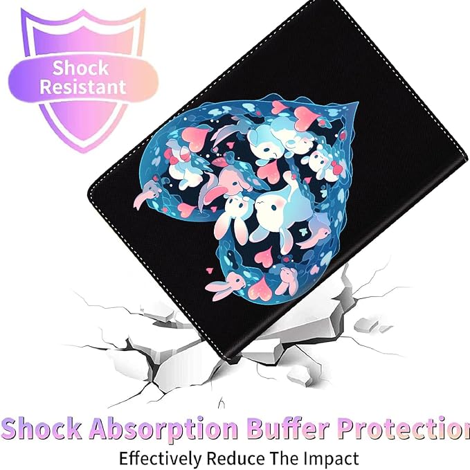 Case for New iPad (A16) 11th Generation 11 Inch 2025for iPad 10th Generation 2022 10.9 Inch Multi-Angle Stand Smart Cover Shockproof with Auto Wake/Sleep ，Starry Sky