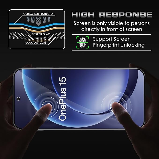 4 Pack Nothing Phone (3a) Pro 5G Privacy Screen Protector 2 Pack Privacy Tempered Glass Film and 2 Pack Camera Lens Protector Anti-Spy Protection for Nothing Phone (3a) Pro 5G Screen Protector