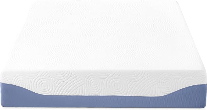 Mellow 12 Inch Cooling Gel-Infused Memory Foam Bed Mattress, Medium Firm Sleep and Breathable Fabric Cover, Full , Mattress In A Box