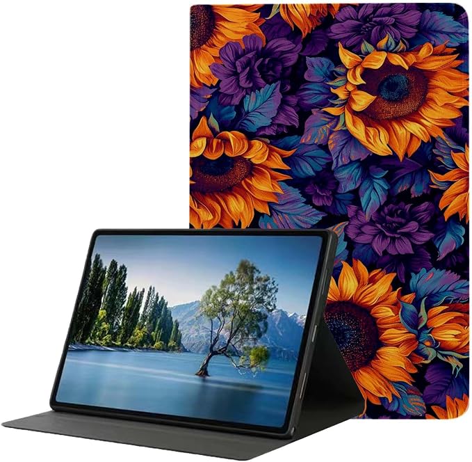 Case for iPad 9th/8th/7th Generation (2021/2020/2019) 10.2-inchSlim PU Leather Cover Adjustable Stand Auto Wake/SleepAurora Over Mountains