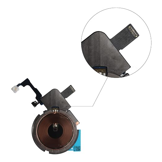 New Flashlight Flex Cable NFC Wireless Charging Coil Chip Replacement for iPhone 15 Promax