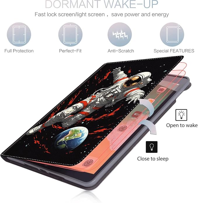 Case for iPad (A16) 11th Generation 11 Inch (2025) for iPad 10th Generation 10.9 Inch (2022) Slim Folding Stand Cover with Auto Wake/Sleep Watercolor Sea Turtle