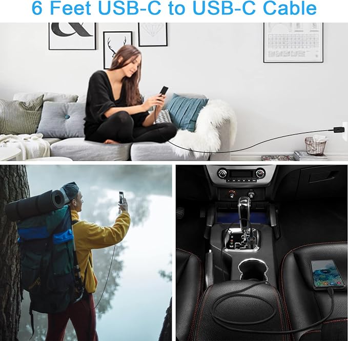 65W USB C Charger Fast Charging for Samsung Galaxy S26 Ultra S26+ S26 S25 Ultra S25 FE A37 A57 A17 A16 A36 S24 S23 A26 A56 Samsung Super Fast Charger 6FT USB C to C Cable Android Phone Charger Cord
