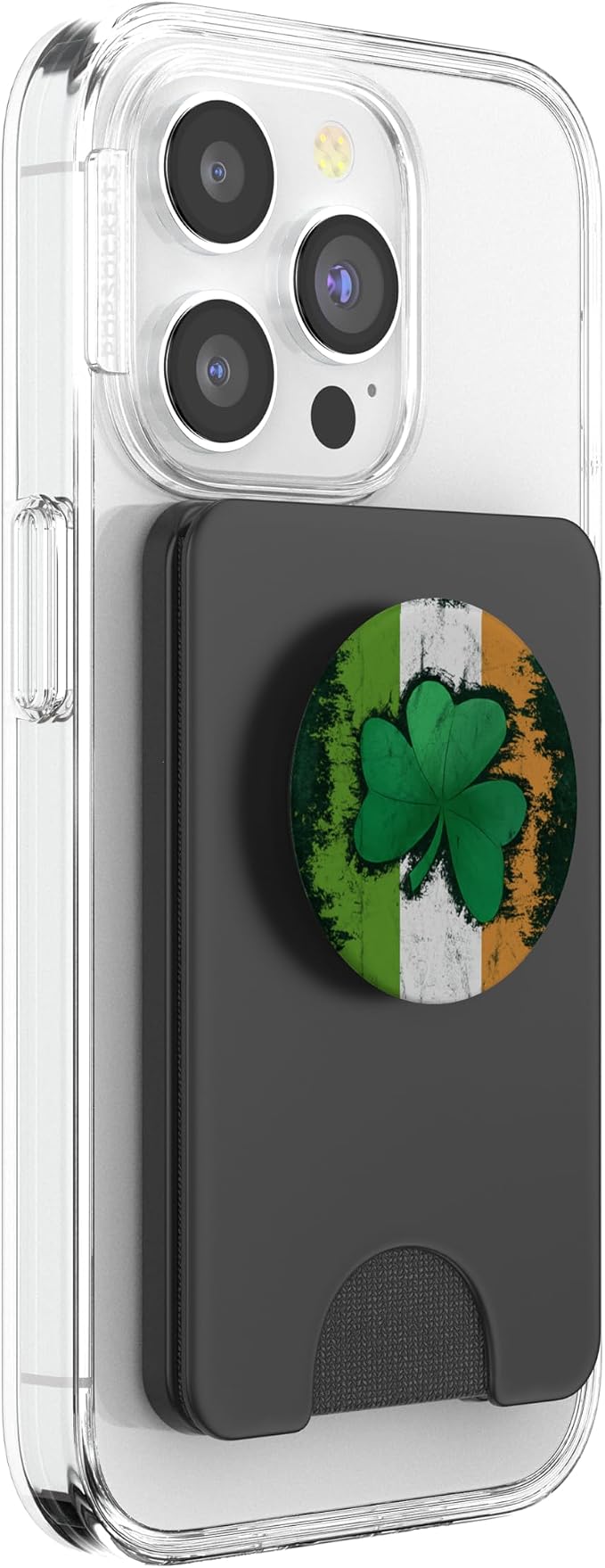 Distressed Irish Flag Shamrock Lucky Clover St Patricks PopSockets Adhesive PopGrip