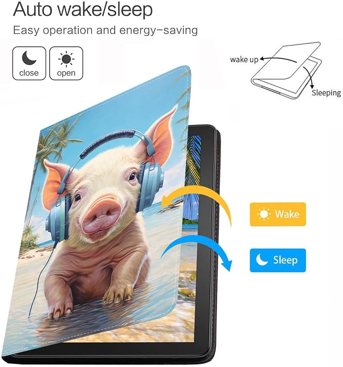 for iPad mini 7 (A17 Pro) 2024 Case/iPad mini 6 2021 Case Adjustable Stand Auto Wake/Sleep Smart Leather Cover for iPad mini 7th/6th Generation 8.3 Inch Sloth