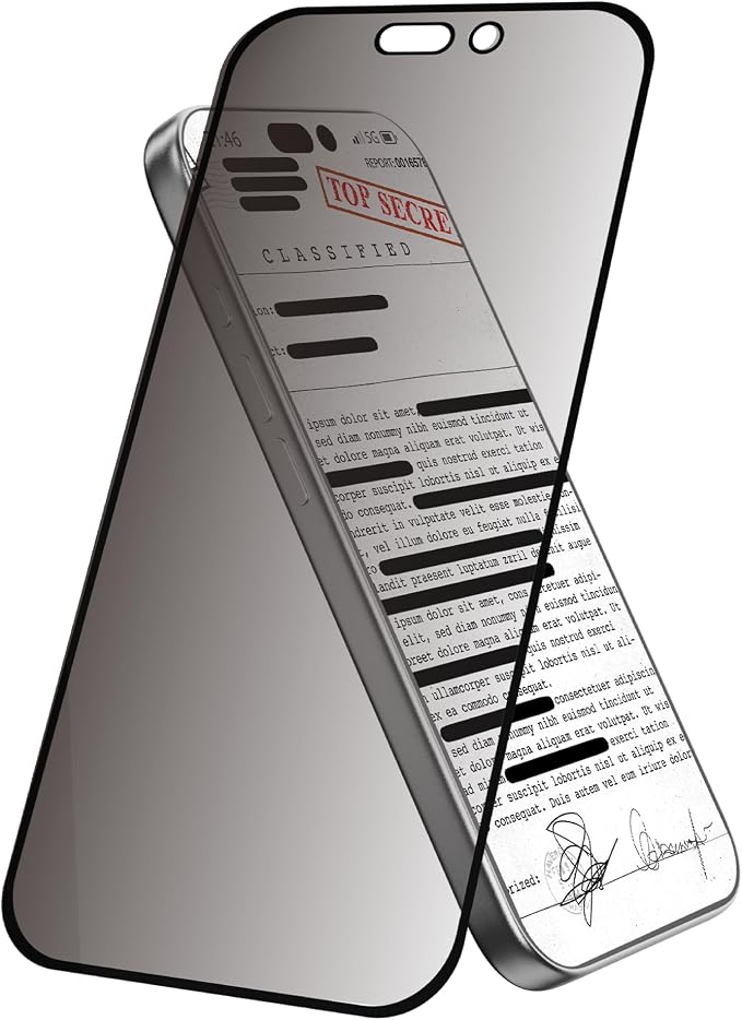 MAGEASY Designed for Phone 17 Pro Privacy Screen Protector - Anti-Fingerprint Ultra Clear Easy Installaion - Vetro Privacy