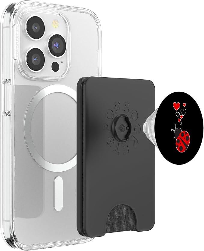 Cute Ladybug Hearts - I Love Ladybugs OK? PopSockets Adhesive PopGrip