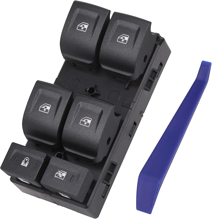 Obaee Window Switch Power Control Button Compatible with 2014-2021 Chevy Silverado 1500, Chevrolet Silverado & GMC Sierra 2500 HD 3500 HD, Colorado & Canyon, Replace OEM 23427098 DWS1778 12 Pins