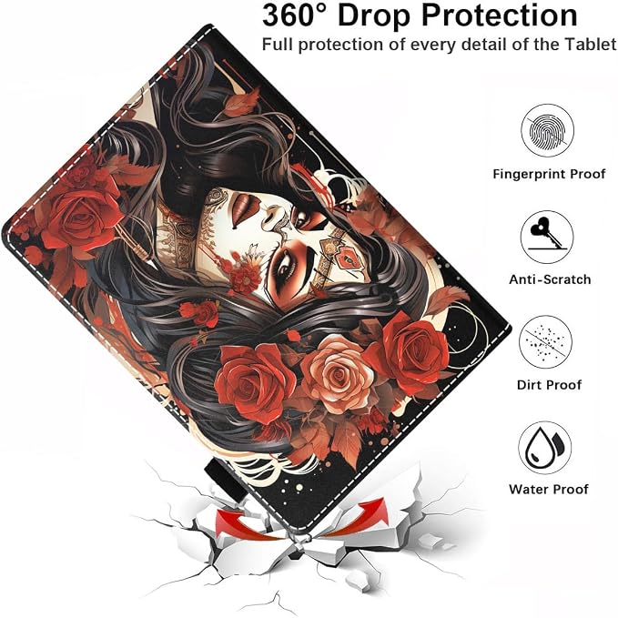 Case for All-New Amazon Fire HD 10 &amp 10 Plus Tablet 10.1 (13th/11th Generation 2023/2021 Release) - Slim PU Leather Folio Smart Cover with Auto Wake/Sleep Bible Verse Psalm 46:5