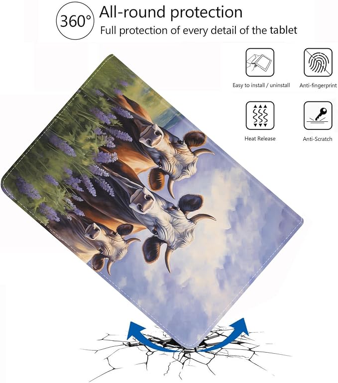Case for iPad (A16) 11th Generation 11 Inch 2025 iPad 10th Generation 10.9 Inch 2022 Protective Leather Case Adjustable Stand Auto Wake/Sleep Smart Case - African American Girl