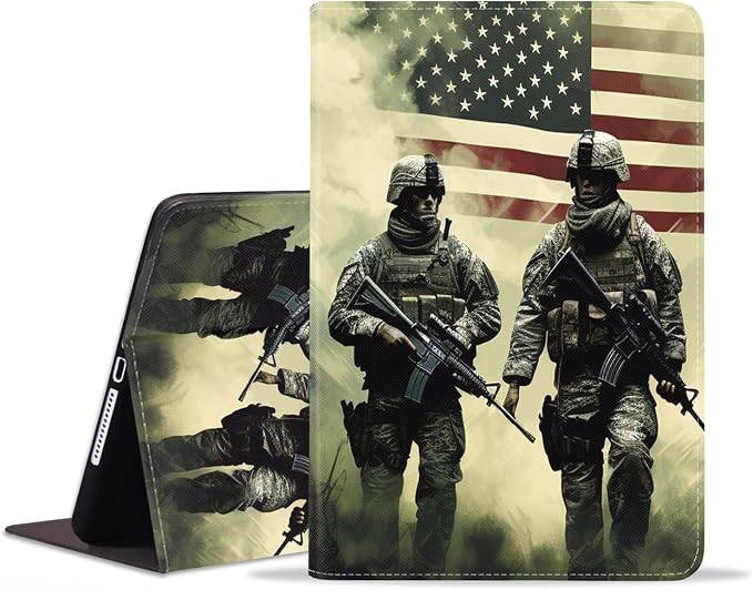 Case for iPad (A16) 11th Generation 11 Inch 2025 iPad 10th Generation 10.9 Inch 2022 Adjustable Stand Auto Wake/Sleep Smart Leather Case African American Black Girl