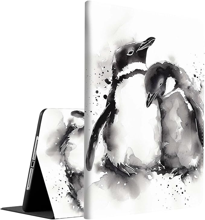 Case for iPad (A16) 11th Generation 11 Inch (2025) iPad 10th Generation 10.9 Inch (2022)，Slim Fit Foldable Standing Cover Case with Auto Sleep/Wake ，Moth Moon