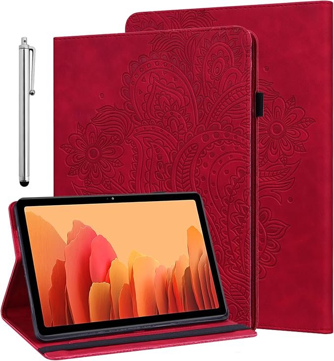 ALILANG Case for Samsung Galaxy Tab A 9.7 inch 2015 Case Model (SM-T550/T555/SM-P550/P555) Multi-Angle Viewing Protective Tablet Cover with Folding Stand &amp Pencil Holder -Blue