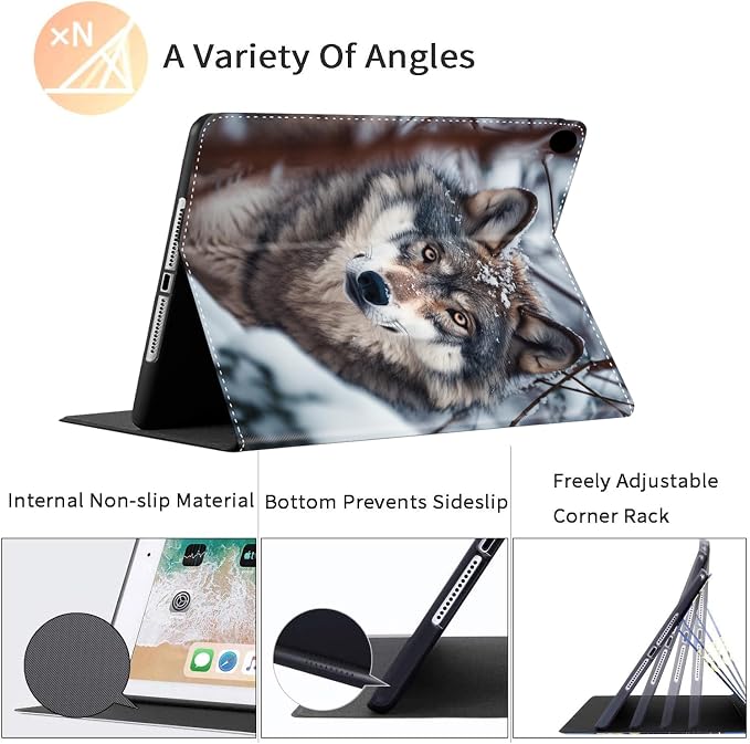 Case for iPad Pro 11 Inch 2022/2021/2020 (4th/3rd/2nd Gen) for iPad Air 5th / 4th Generation 10.9 Inch (2022/2020) Durable Shockproof Protective Cover，Black Woman Queen Afro Design