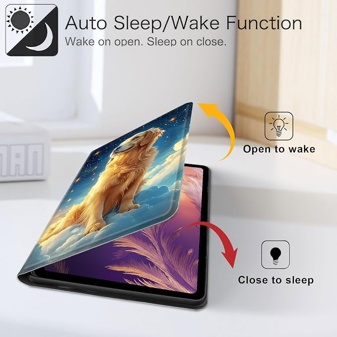 for iPad 11th Generation (A16 2025) 11 / iPad 10th Gen 10.9 2022 Case 360° Rotating PU Leather Stand Cover with Auto Sleep/Wake Shockproof TPU Backl Two Dragons Fighting