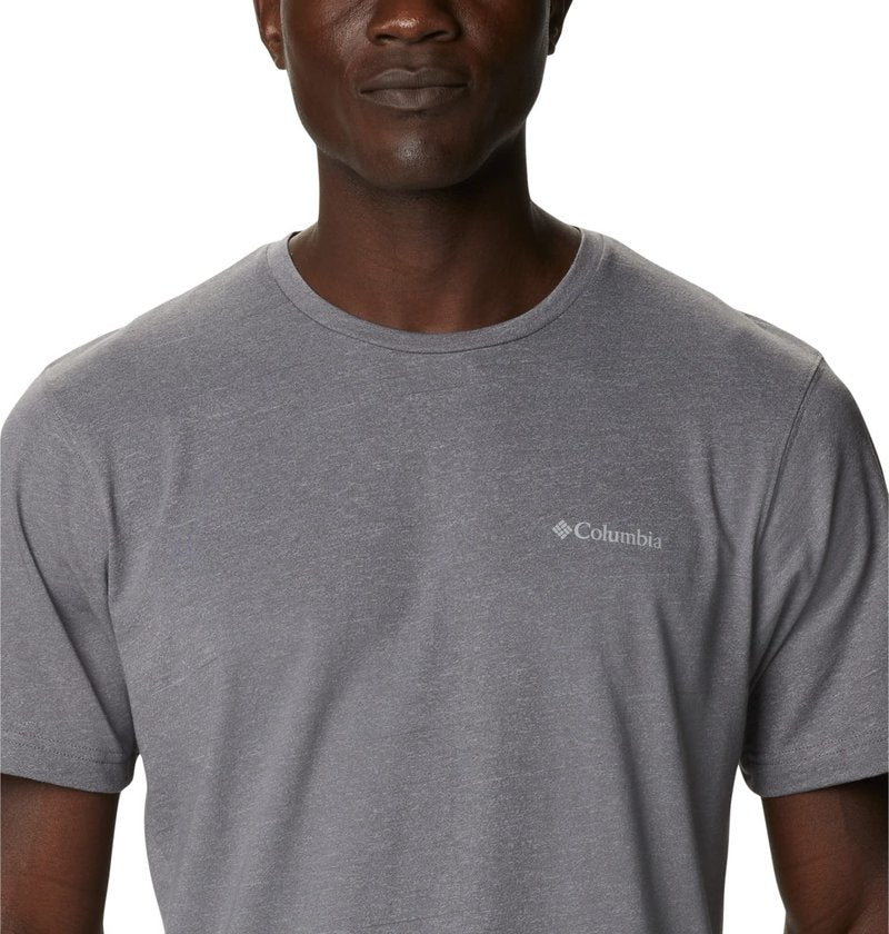 Columbia Mens Thistletown Hills Short Sleeve T-Shirt, City Grey Heather, XX-Large