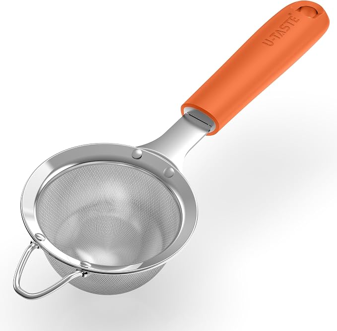U-Taste Small Fine Mesh Strainer: 18/8 Stainless Steel 3.35in 30 Mesh Kitchen