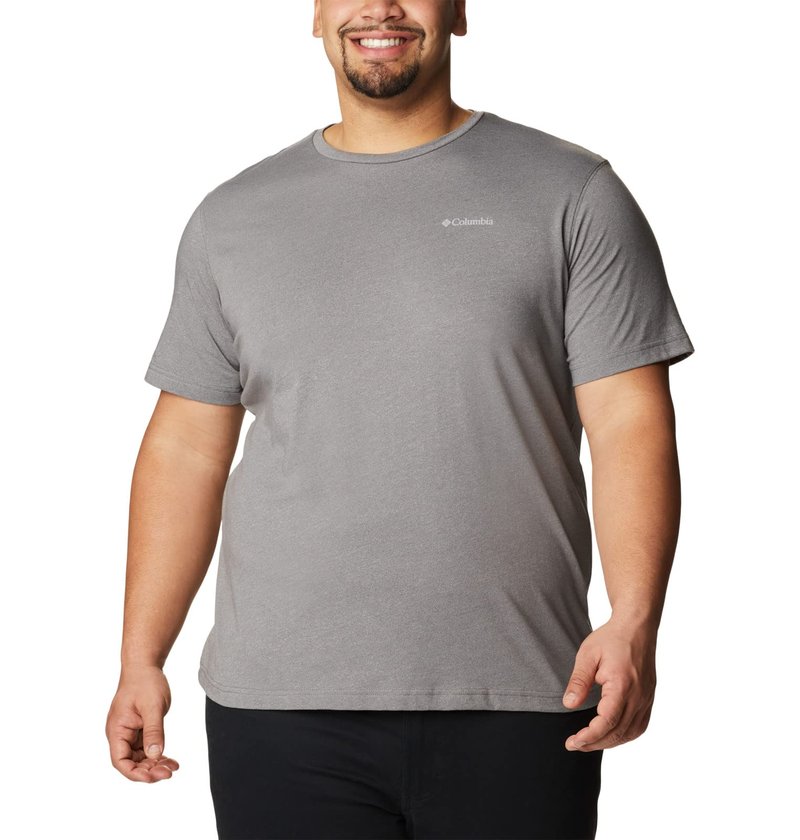 Columbia Mens Thistletown Hills Short Sleeve T-Shirt, City Grey Heather, XX-Large